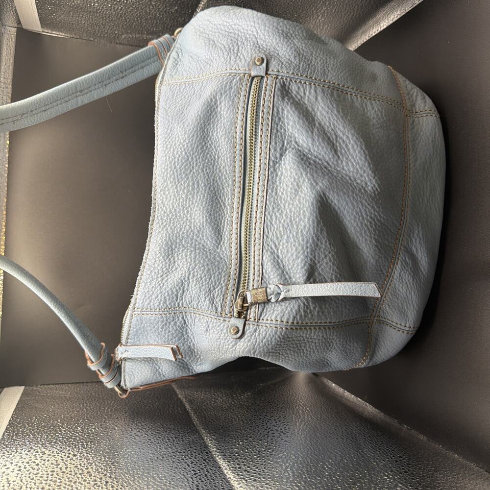 The Sak Sequoia Leather Hobo Shoulder Bag - Blue - Picture 2 of 14
